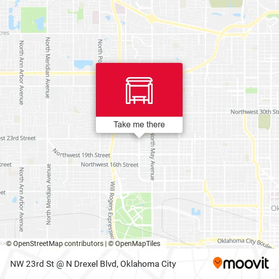 Mapa de NW 23rd St @ N Drexel Blvd