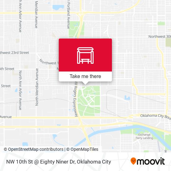 Mapa de NW 10th St @ Eighty Niner Dr