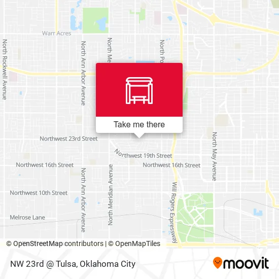 Mapa de NW 23rd @ Tulsa