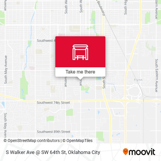 S Walker Ave @ SW 64th St map