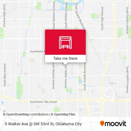 S Walker Ave @ SW 53rd St map