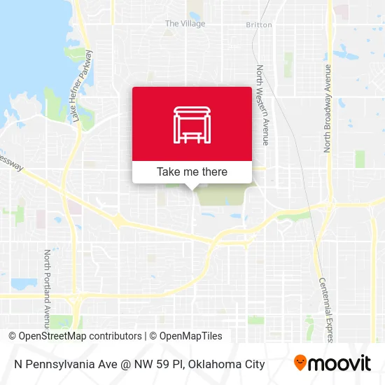 N Pennsylvania Ave @ NW 59 Pl map