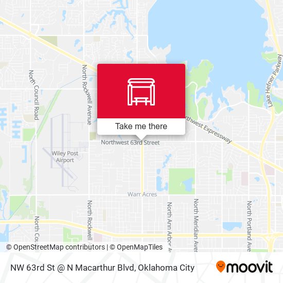 NW 63rd St @ N Macarthur Blvd map