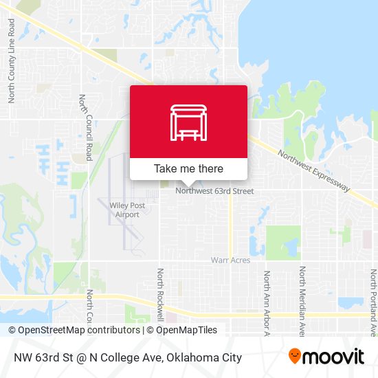 NW 63rd St @ N College Ave map