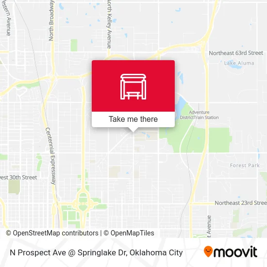 N Prospect Ave @ Springlake Dr map