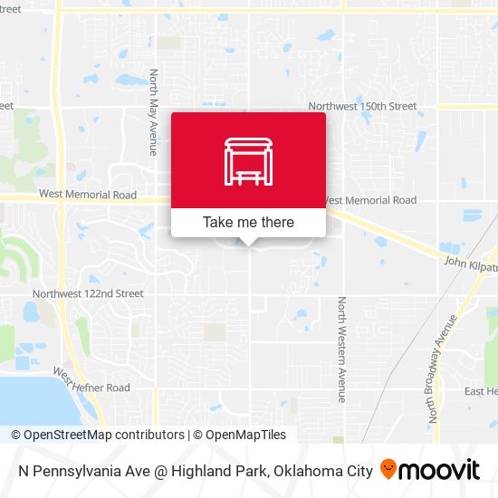Mapa de N Pennsylvania Ave @ Highland Park