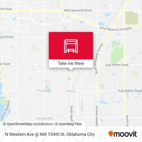Mapa de N Western Ave @ NW 104th St