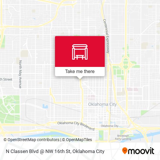 N Classen Blvd @ NW 16th St map