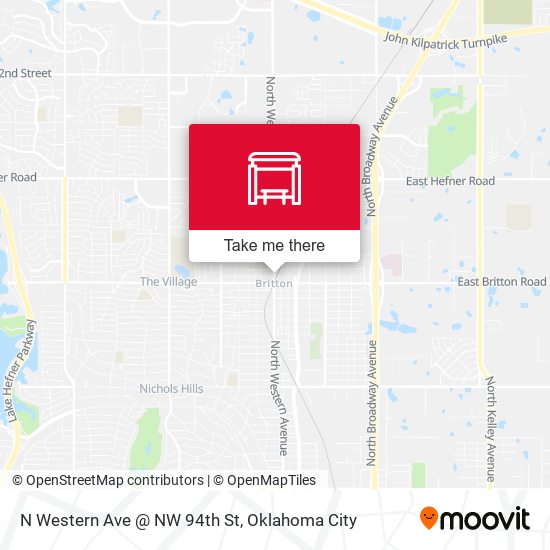 N Western Ave @ NW 94th St map