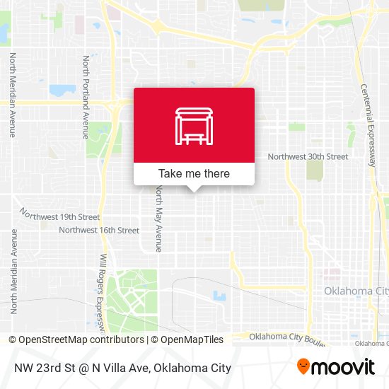 Mapa de NW 23rd St @ N Villa Ave