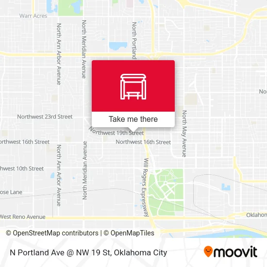 N Portland Ave @ NW 19 St map