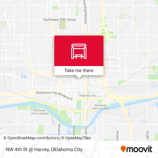 Mapa de NW 4th St @ Harvey