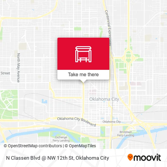 Mapa de N Classen Blvd @ NW 12th St