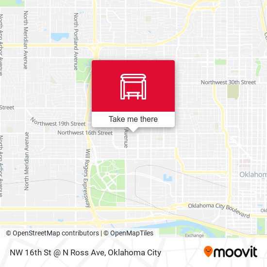 NW 16th St @ N Ross Ave map