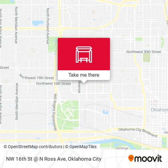 Mapa de NW 16th St @ N Ross Ave