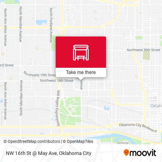 NW 16th St @ May Ave map