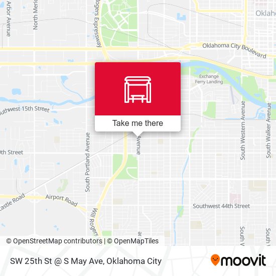 SW 25th St @ S May Ave map