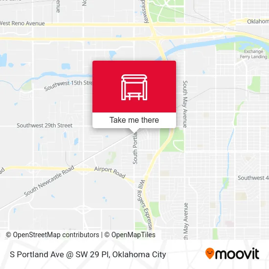 S Portland Ave @ SW 29 Pl map