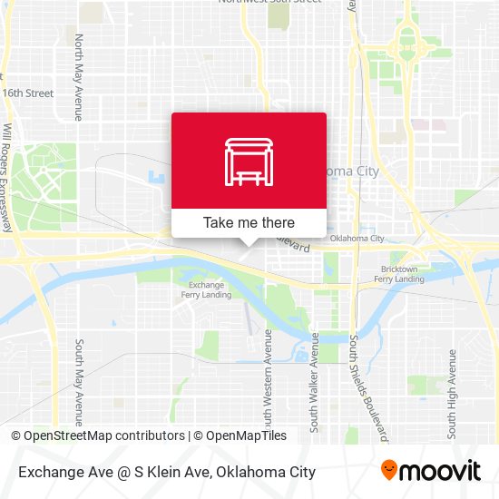 Mapa de Exchange Ave @ S Klein Ave
