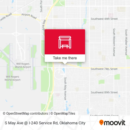 S May Ave @ I-240 Service Rd map