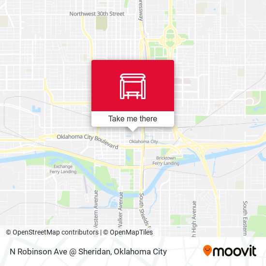 N Robinson Ave @ Sheridan map