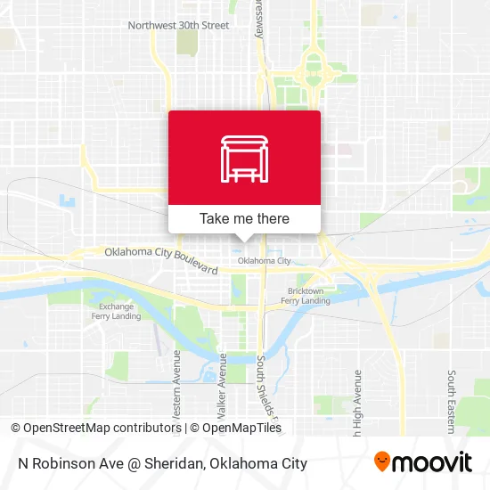 Mapa de N Robinson Ave @ Sheridan