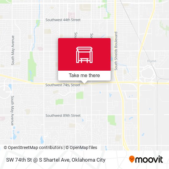 SW 74th St @ S Shartel Ave map