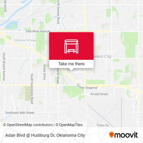 Adair Blvd @ Hudiburg Dr map