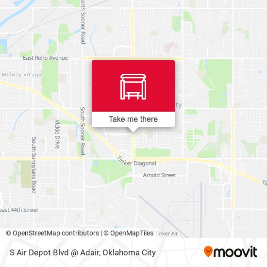 S Air Depot Blvd @ Adair map