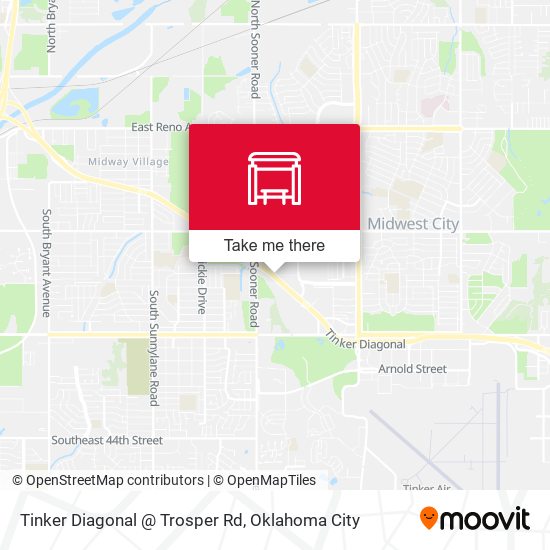Tinker Diagonal @ Trosper Rd map