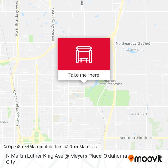 N Martin Luther King Ave @ Meyers Place map