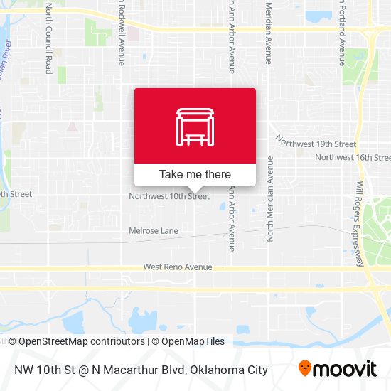 NW 10th St @ N Macarthur Blvd map