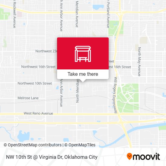 NW 10th St @ Virginia Dr map