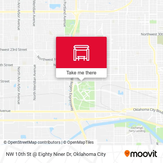 Mapa de NW 10th St @ Eighty Niner Dr