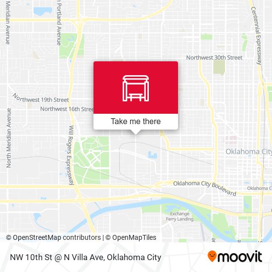Mapa de NW 10th St @ N Villa Ave