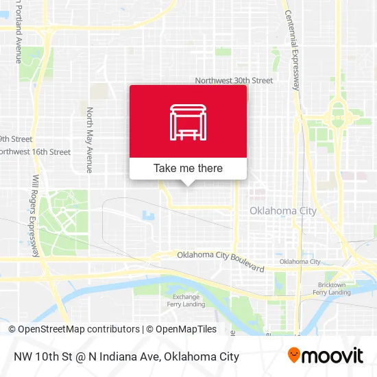 Mapa de NW 10th St @ N Indiana Ave