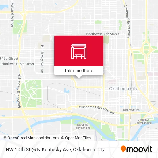 Mapa de NW 10th St @ N Kentucky Ave
