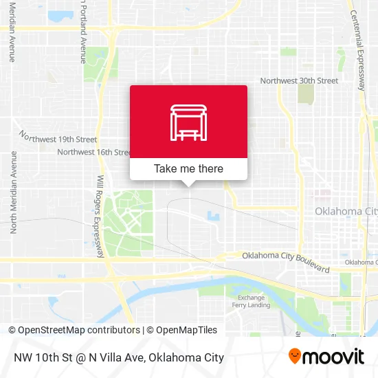 Mapa de NW 10th St @ N Villa Ave