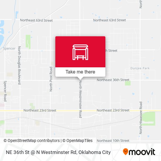 NE 36th St @ N Westminster Rd map