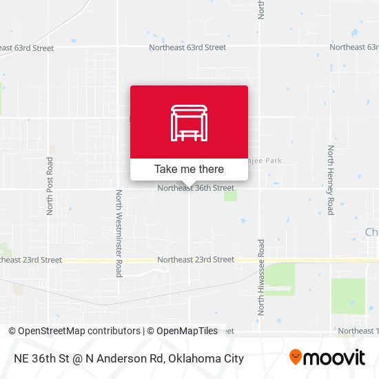 NE 36th St @ N Anderson Rd map