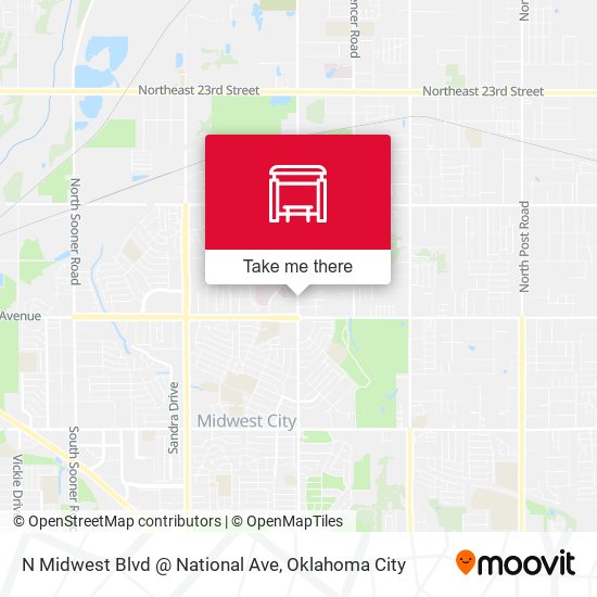 N Midwest Blvd @ National Ave map