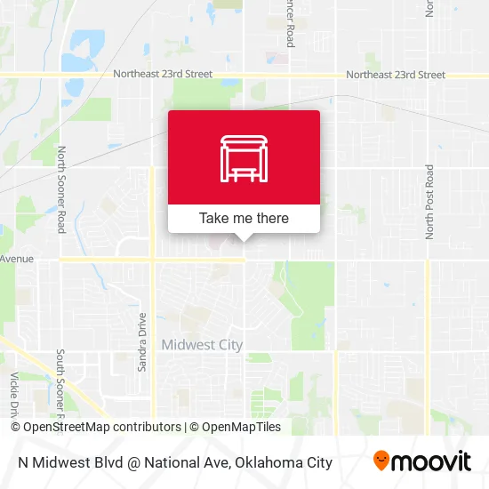 Mapa de N Midwest Blvd @ National Ave