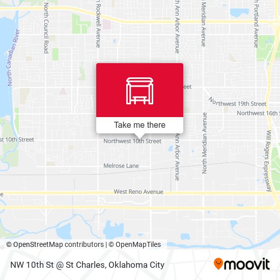Mapa de NW 10th St @ St Charles