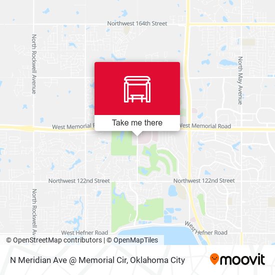 N Meridian Ave @ Memorial Cir map