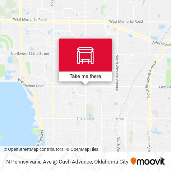 N Pennsylvania Ave @ Cash Advance map