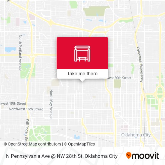 N Pennsylvania Ave @ NW 28th St map