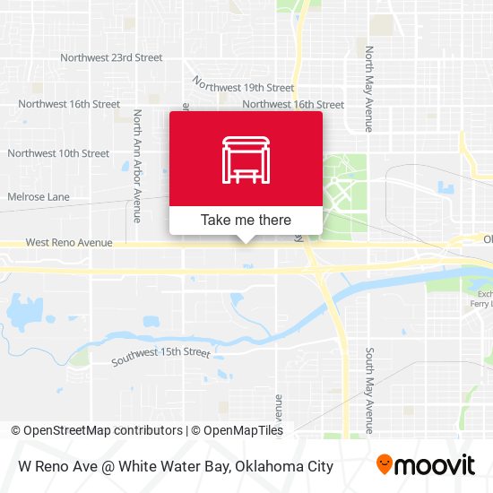 W Reno Ave @ White Water Bay map