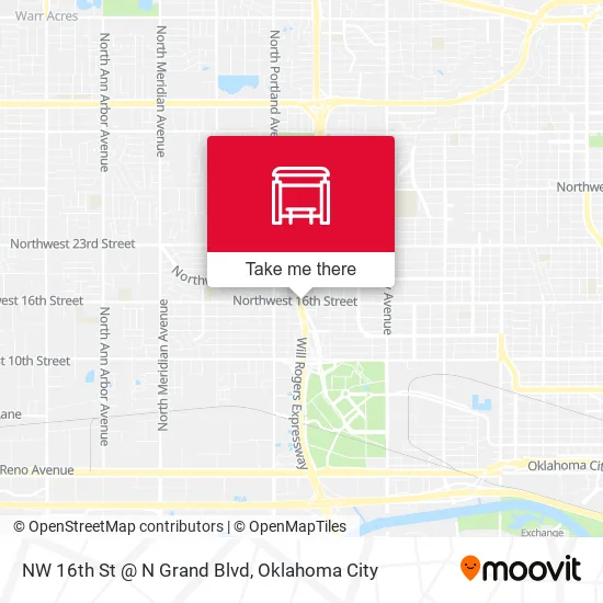 Mapa de NW 16th St @ N Grand Blvd
