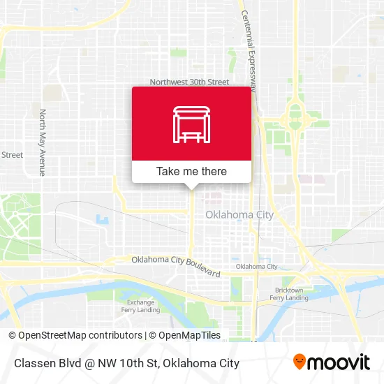 Mapa de Classen Blvd @ NW 10th St