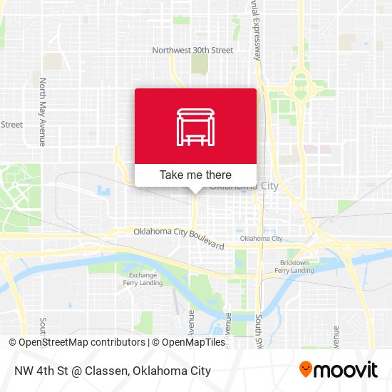 NW 4th St @ Classen map